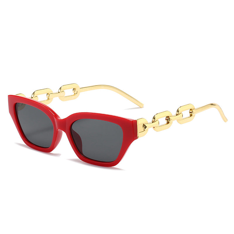 Ladies fashionable Cat-Eye sunglasses with luxurious chain frame Stornfield