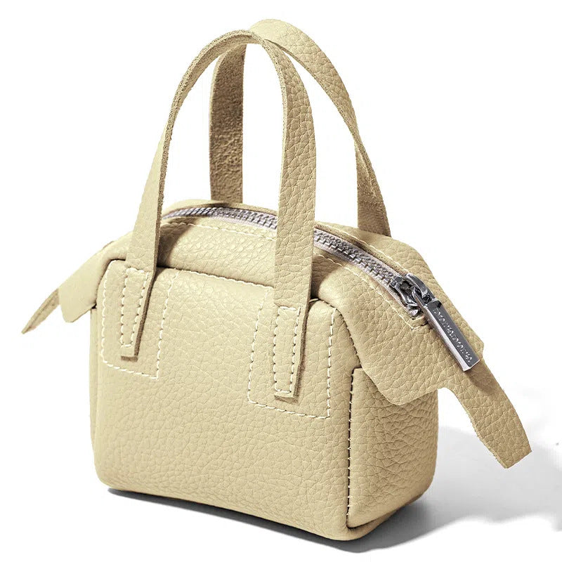 Compact Textured Handheld Satchel Stornfield