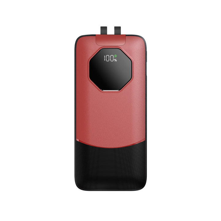 Portable power bank with water-repellent surface and digital charge status indicator Stornfield