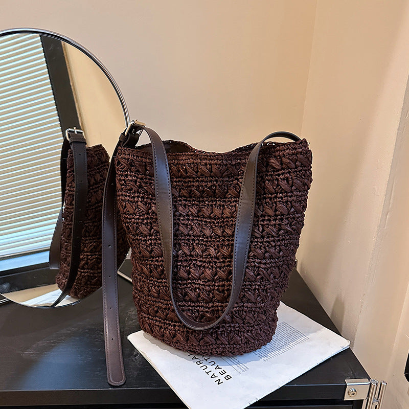 Woven Bucket Bag