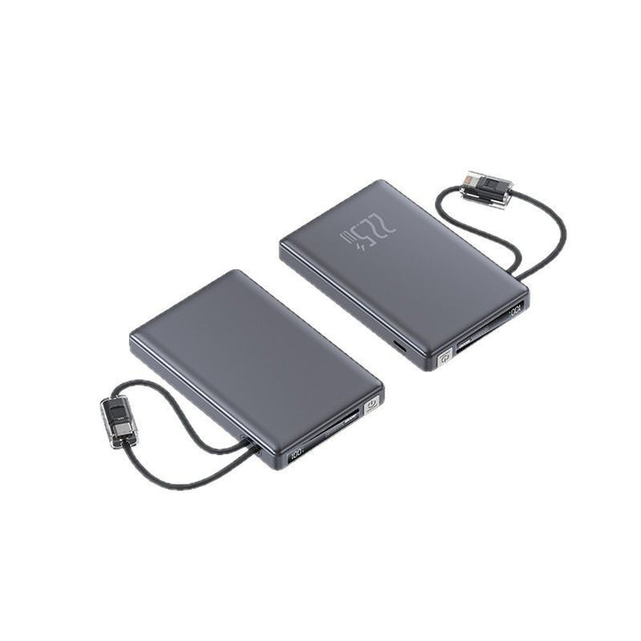 Portable power bank with fast charging function and integrated charging cable Stornfield