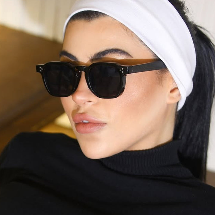 Ladies fashionable sunglasses in trendy hexagon design Stornfield