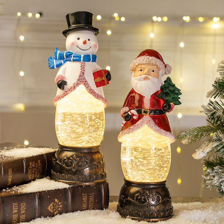 Light-Up Snowman Figurine