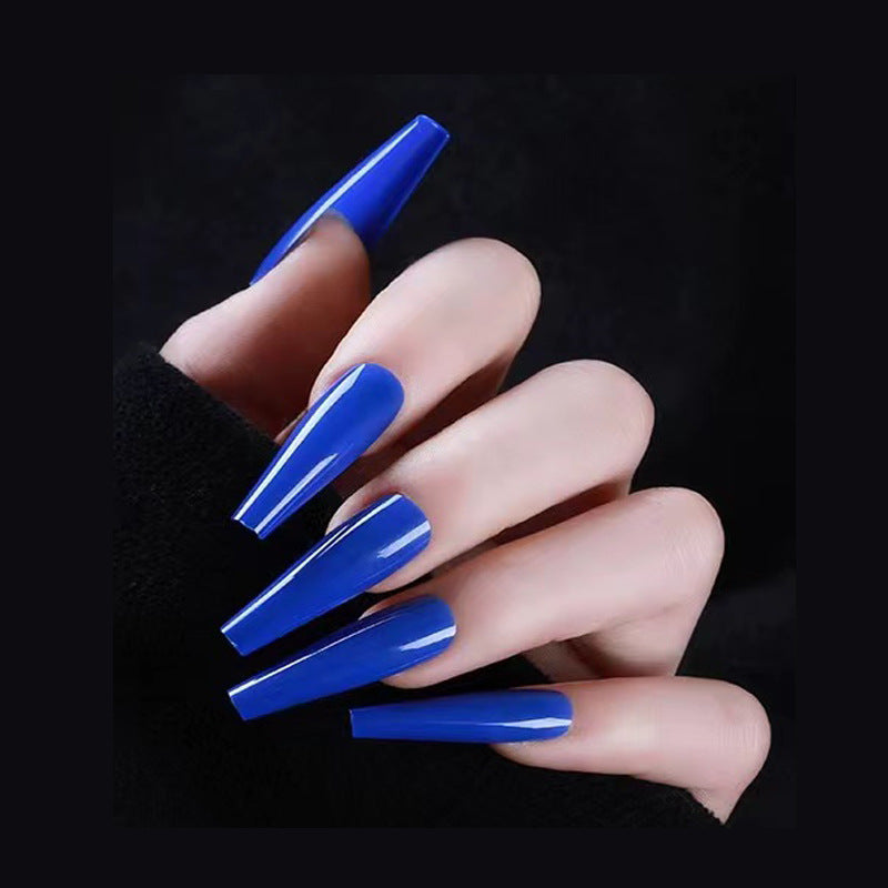 Acrylic nail set with elegant long tips and high gloss finish Stornfield