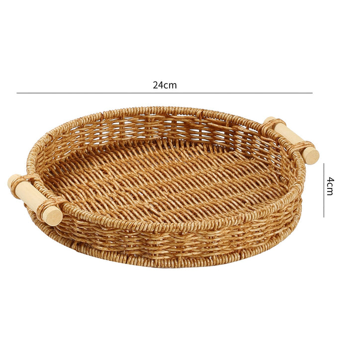 Handwoven Decorative Serving Tray Stornfield