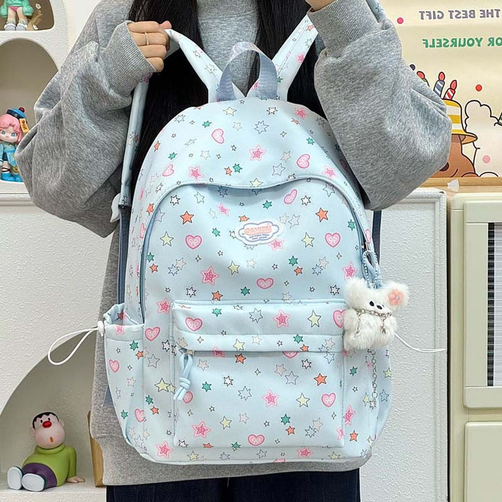 Playful Star-Print Backpack Stornfield
