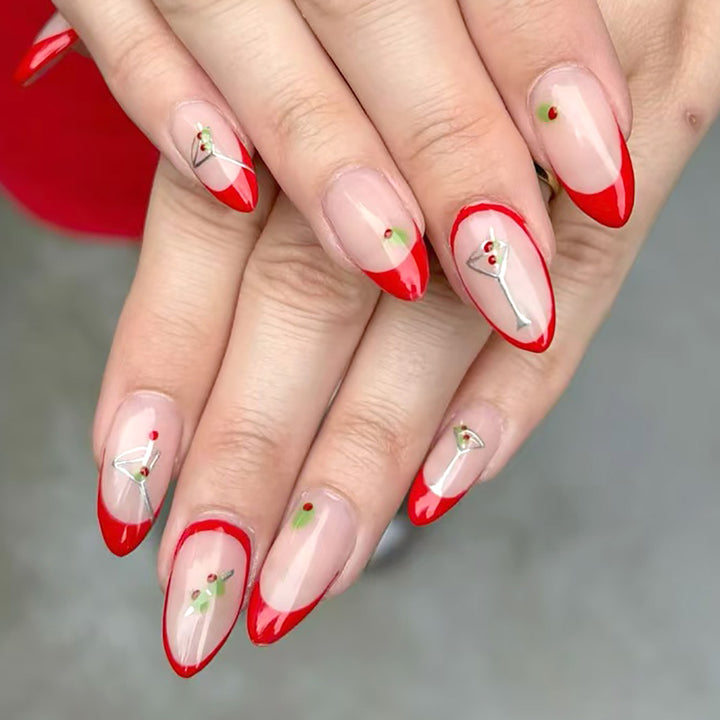 Holiday-Themed Press-On Nail Art Stornfield