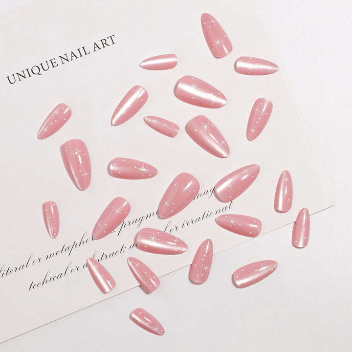 Glossy Almond-Shaped Press-On Nail Tips Stornfield