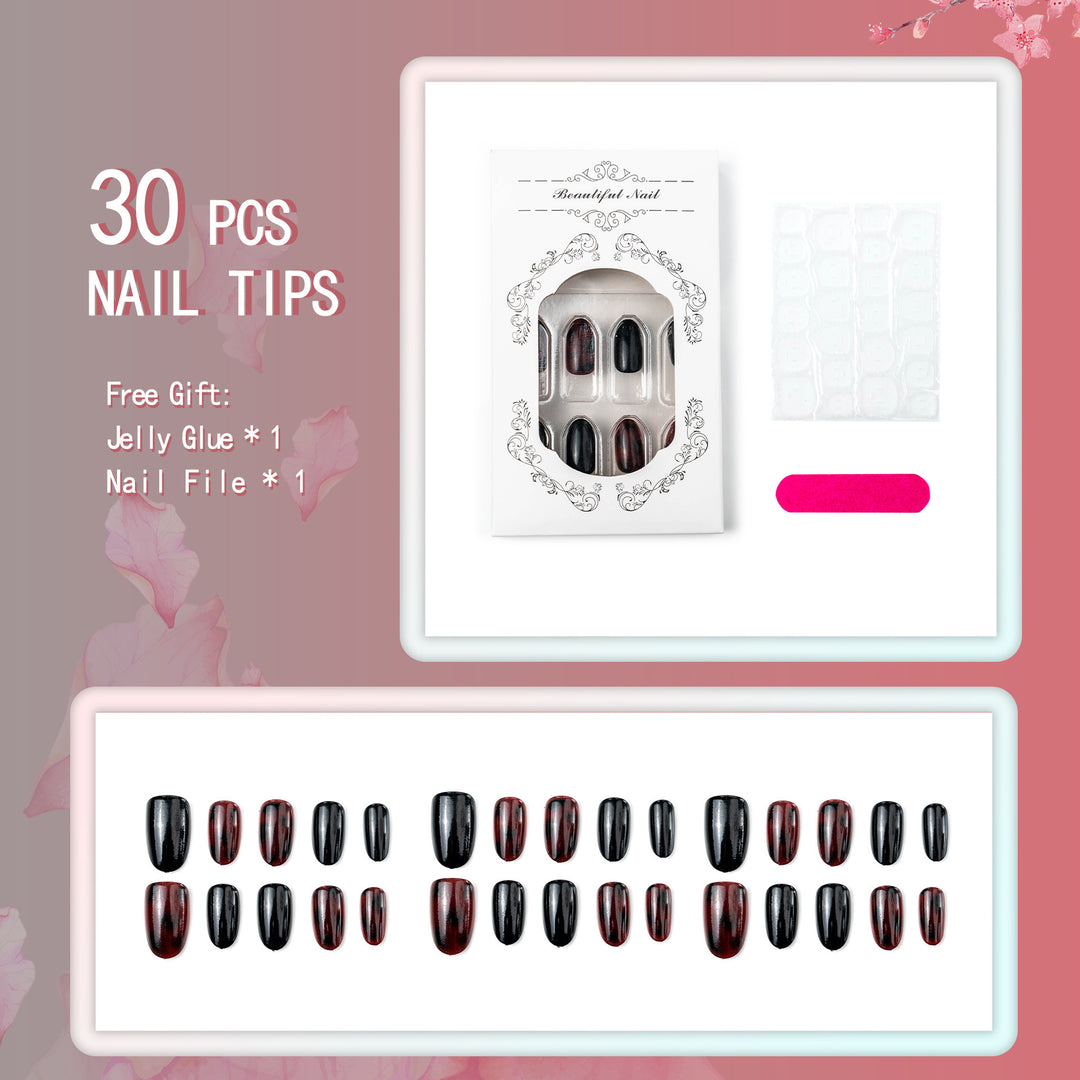 Glamorous artificial nails with glossy finish Stornfield