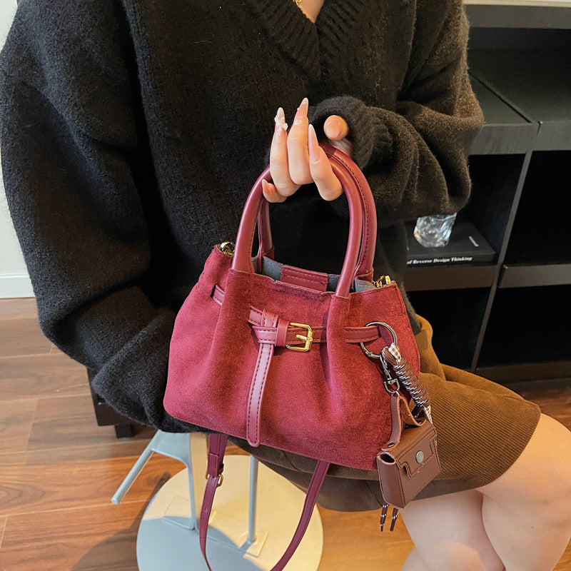 Elegant Suede Handheld Bag Stornfield