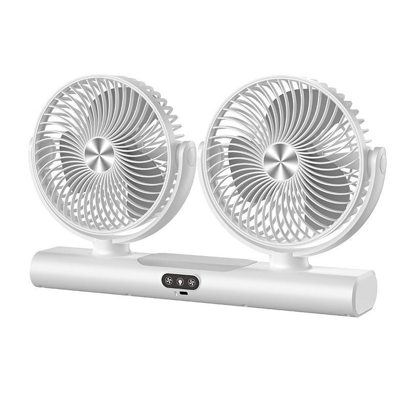Dual-Head Rechargeable Desktop Fan Stornfield