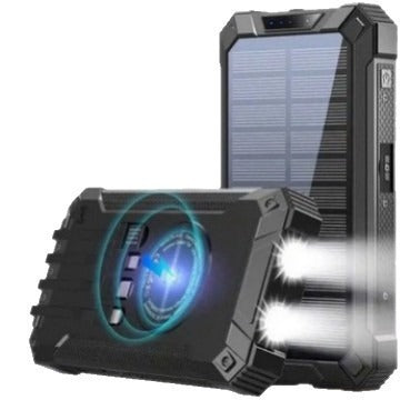 Solar-powered power bank with LED light Stornfield