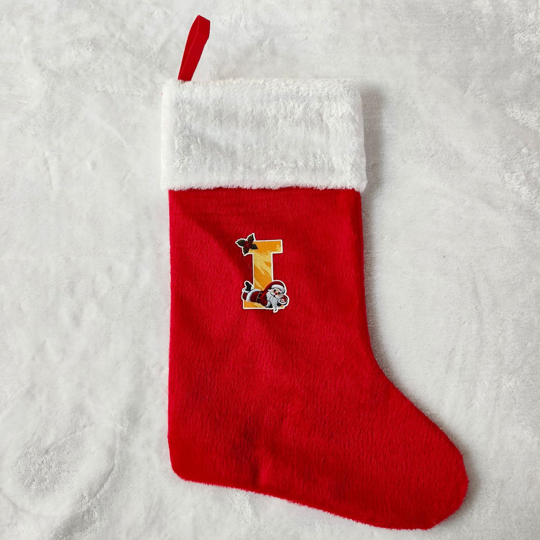 Festive Christmas stocking with customizable design