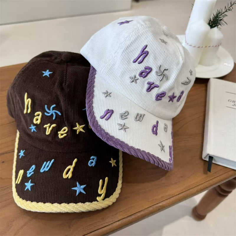 Women's Embroidered Corduroy Baseball Cap Stornfield