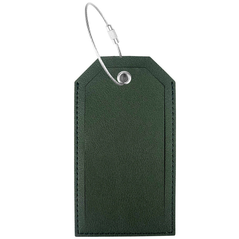 Women’s luggage tag made of durable leather with stainless steel closure Stornfield