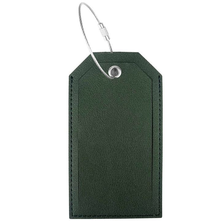 Women’s luggage tag made of durable leather with stainless steel closure Stornfield