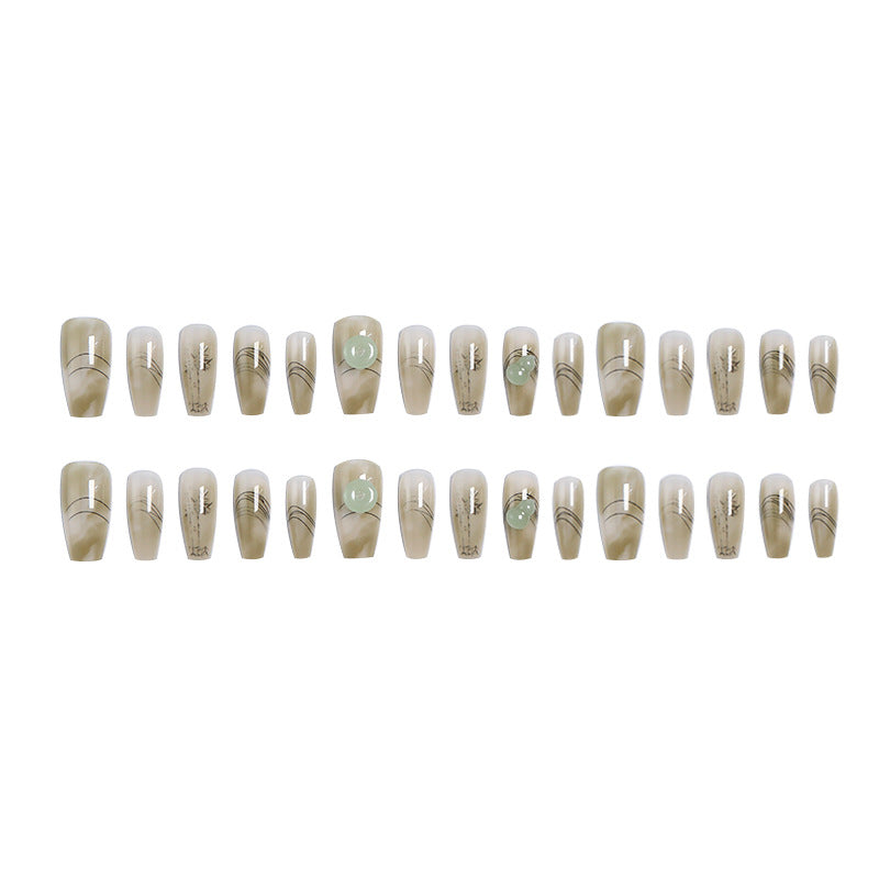 Artificial nails with modern geometric design Stornfield
