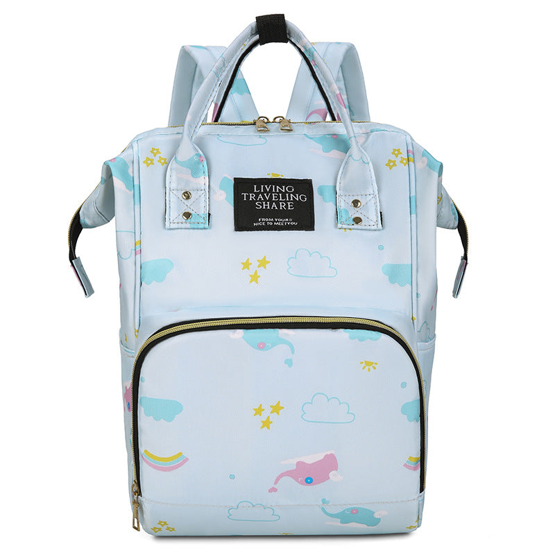 Whimsical Print Multi-Functional Baby Backpack Stornfield