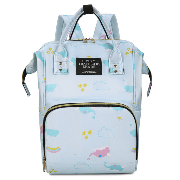 Whimsical Print Multi-Functional Baby Backpack Stornfield