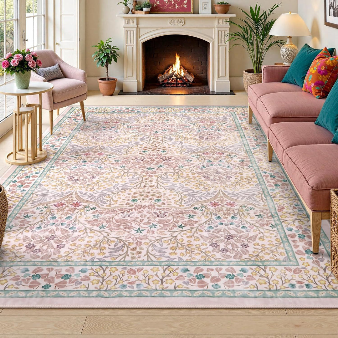 Floral Patterned Area Rug