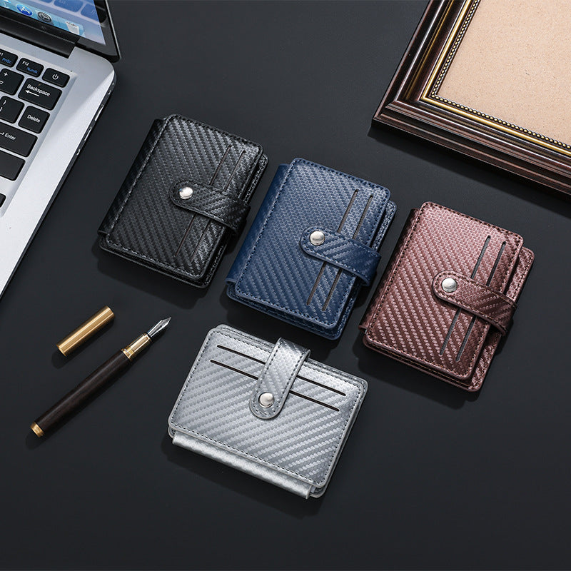 Carbon Fiber Textured Compact Wallet Stornfield
