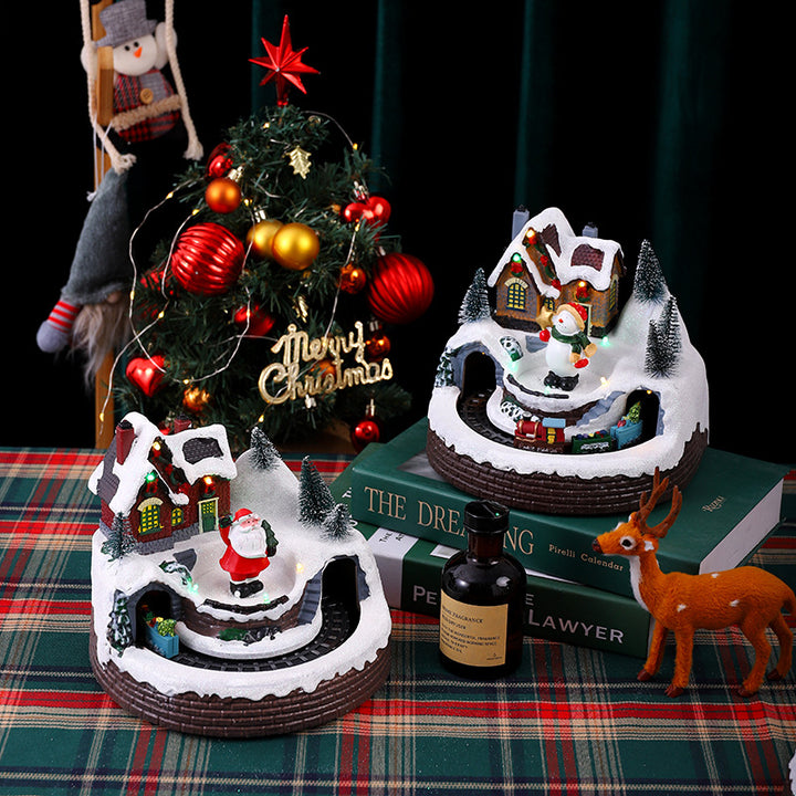 Illuminated Christmas village figure Stornfield