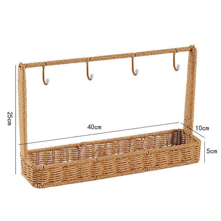 Unisex Versatile Storage Basket with Hooks Stornfield