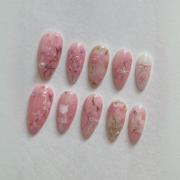 Artistic Press-On Nail Art Set Stornfield