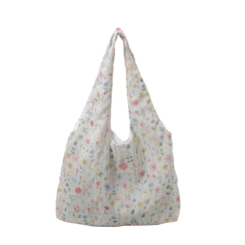 Practical Flower Print Tote Bag Stornfield
