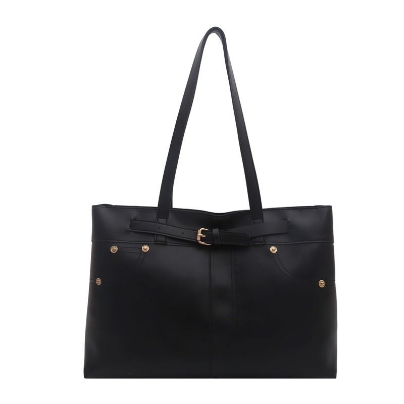 Chic Faux Leather Tote Bag