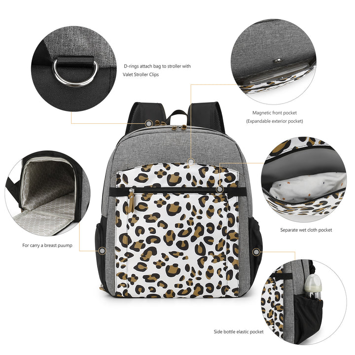 Backpack with Modern Animal Pattern Stornfield