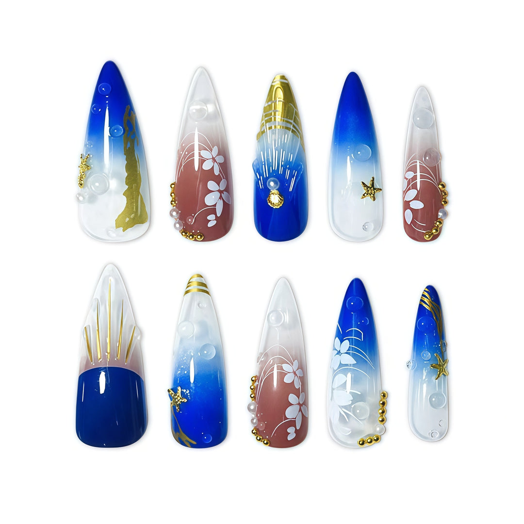 Artistic Long Stiletto Nail Extensions Stornfield