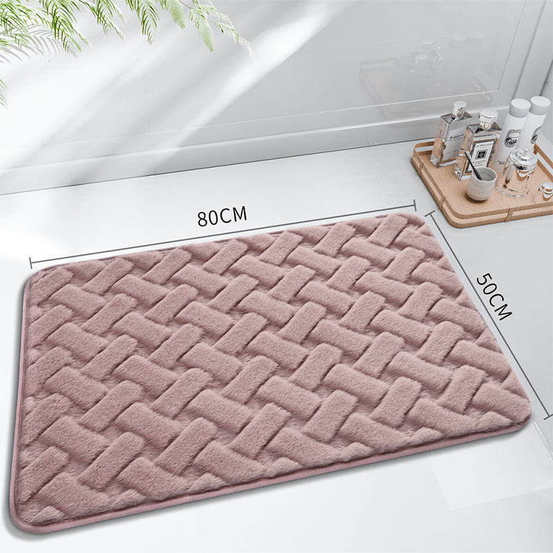 Plush Woven Bath Mat