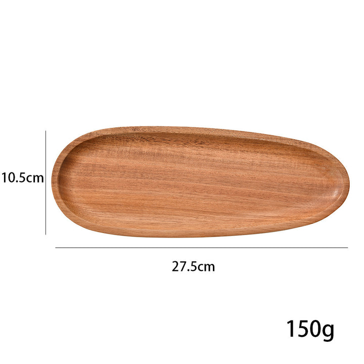 Elegant wooden serving platter with ergonomic design Stornfield