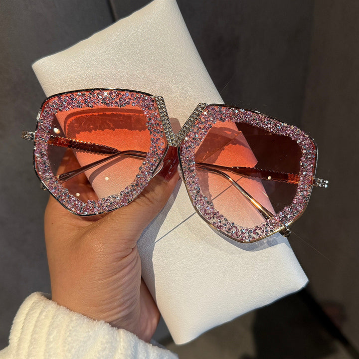 Ladies luxurious sunglasses with glamorous rhinestone frame Stornfield
