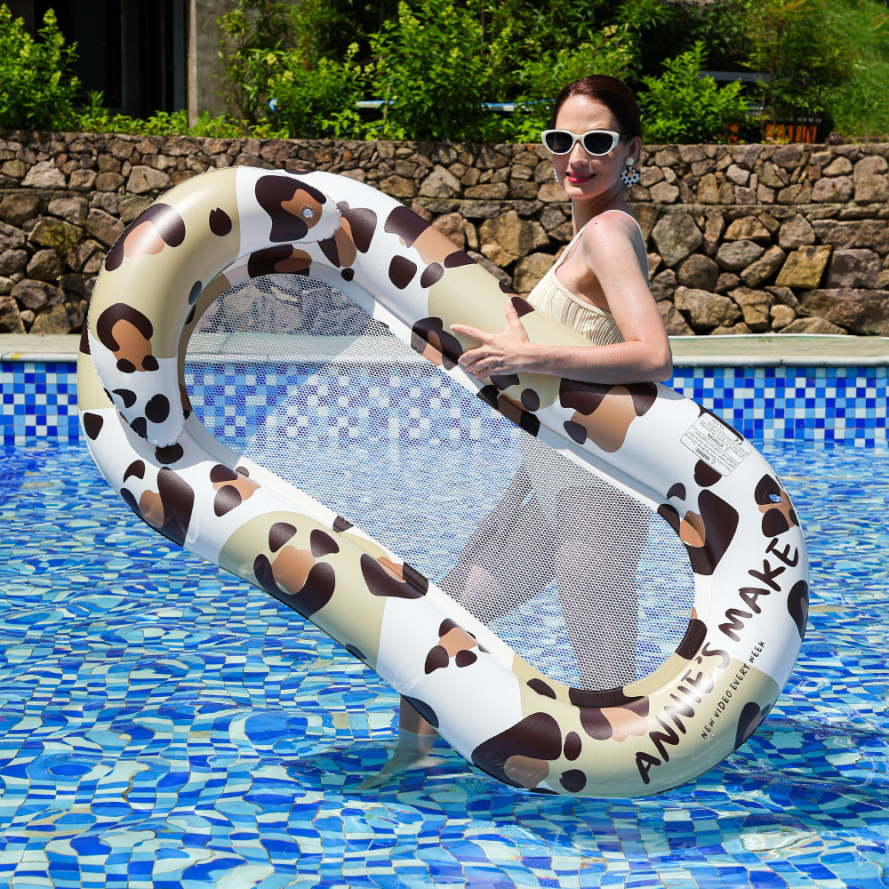 Women Inflatable Luxury Swimming Island with Sun Protection Stornfield