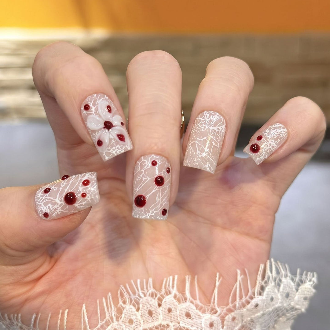 Artistic Press-On Nail Art Set with Unique Design Stornfield