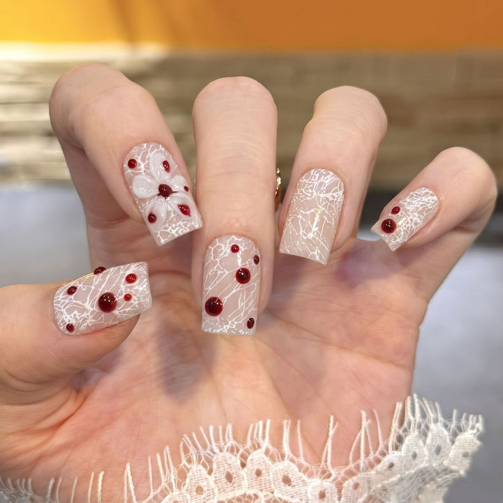 Artistic Press-On Nail Art Set with Unique Design Stornfield