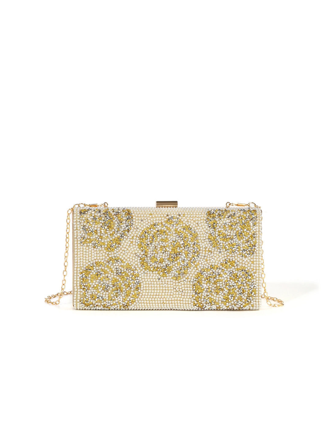 Opulent Crystal-Embellished Evening Clutch