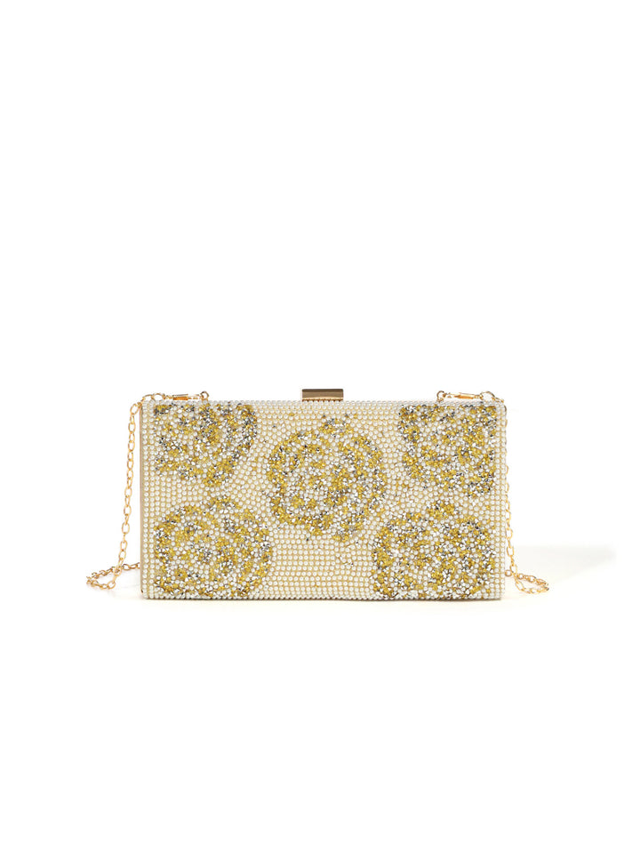 Opulent Crystal-Embellished Evening Clutch