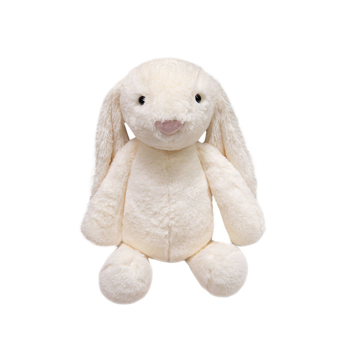 Plush Long-Eared Sitting Bunny Cuddle Doll with Ultra-Soft Faux Fur and Embroidered Features Stornfield