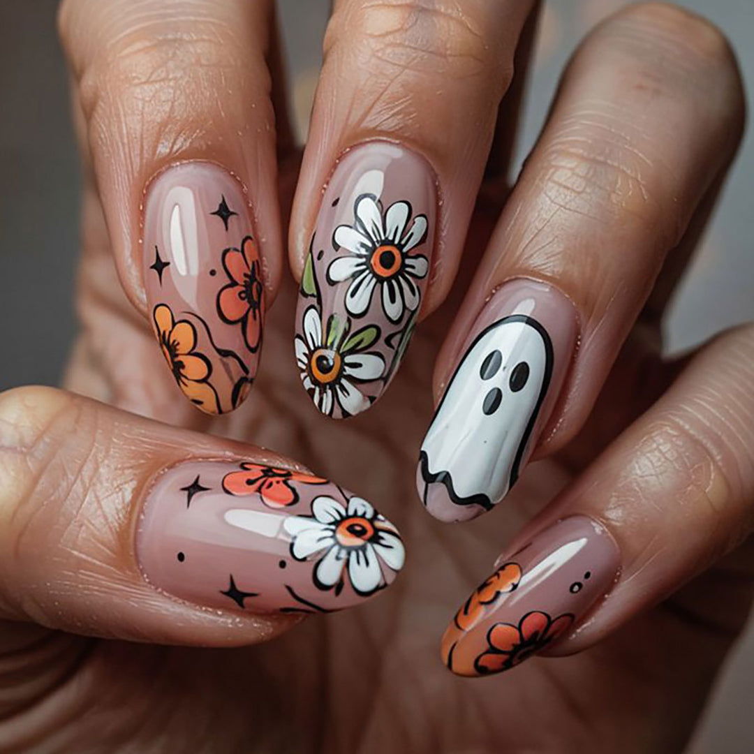 Artistic Themed Press-On Nails