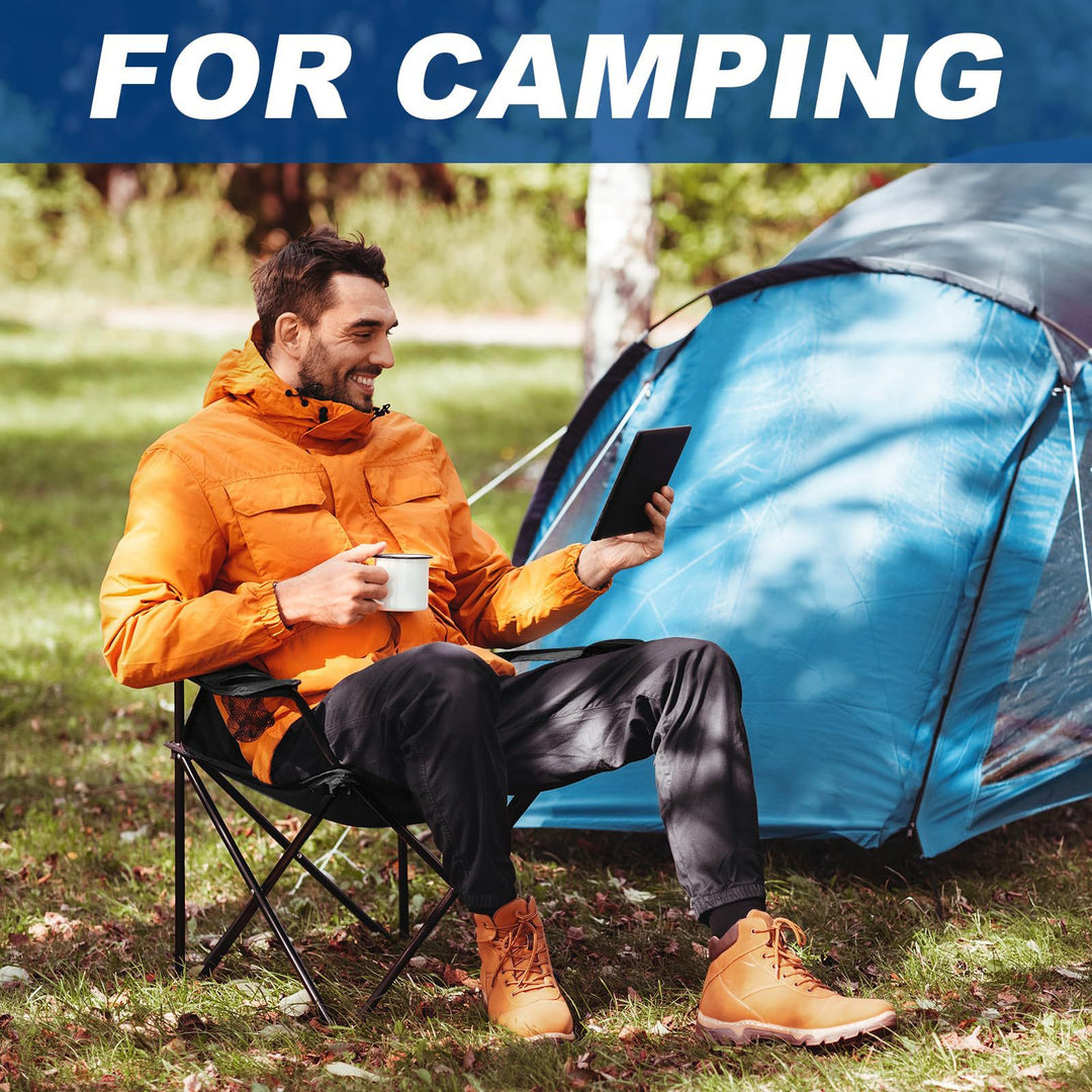 Unisex Portable Camping Chair with Stable Steel Construction Stornfield
