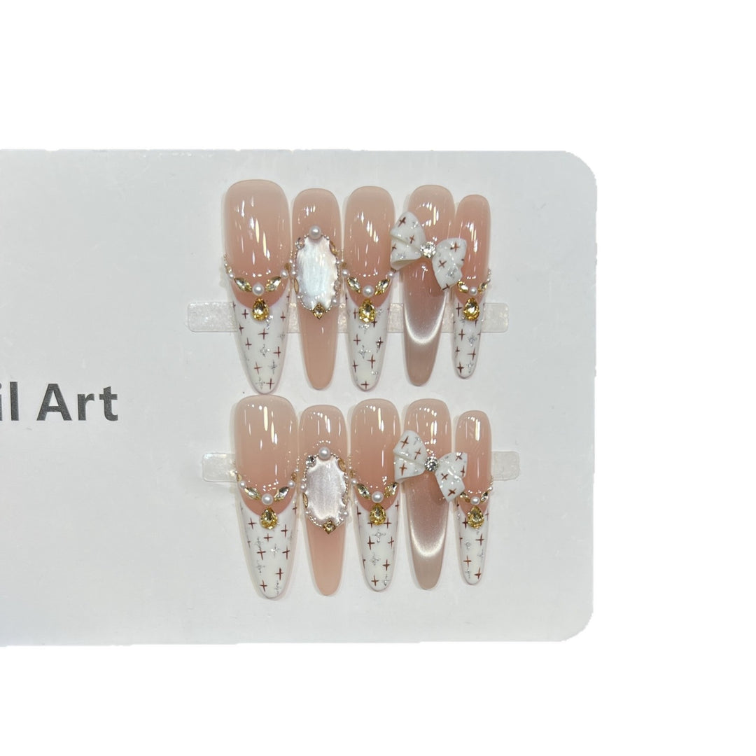 Decorative Rhinestone Nail Tips