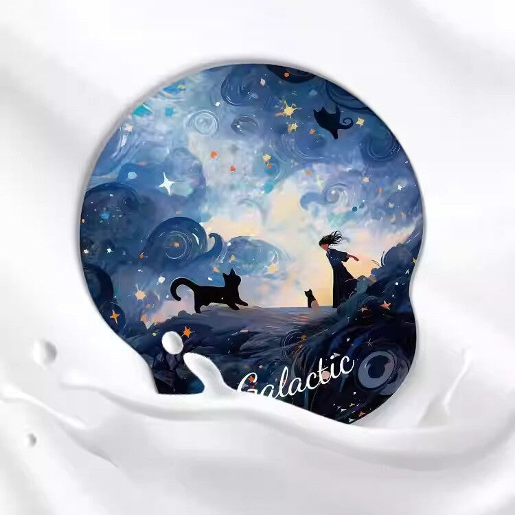 Artistic Nebula-Themed Mouse Pad Stornfield