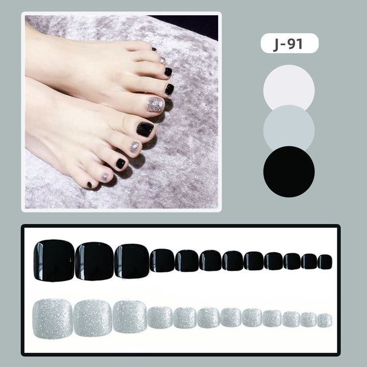 Glittering Press-On Toenail Art Set Stornfield