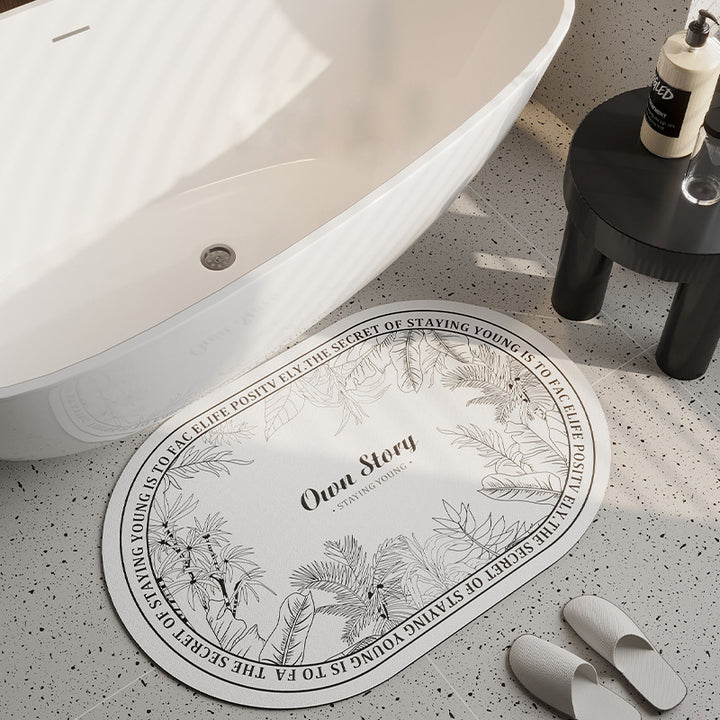 Plush Round Bath Mat