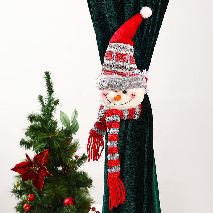 Decorative curtain holder with Christmas moose motif Stornfield