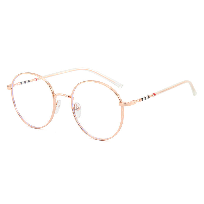 Ladies fashionable round sunglasses with elegant metal frame Stornfield