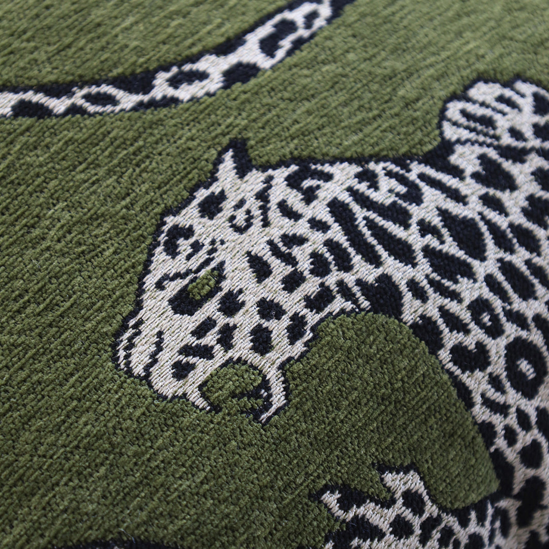 Decorative pillow with unique leopard pattern